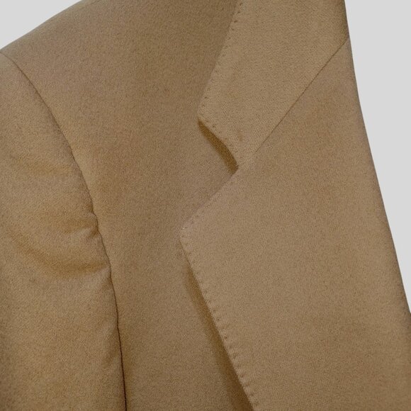 Pietrafesa Borgosesia Cashmere Blazer Womens 14 Camel/Tan Old Money Capsule - Picture 4 of 9